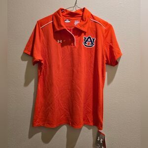Under Armour Golf Polo Shirt HeatGear Loose Women's Auburn War Eagle Size XL NWT
